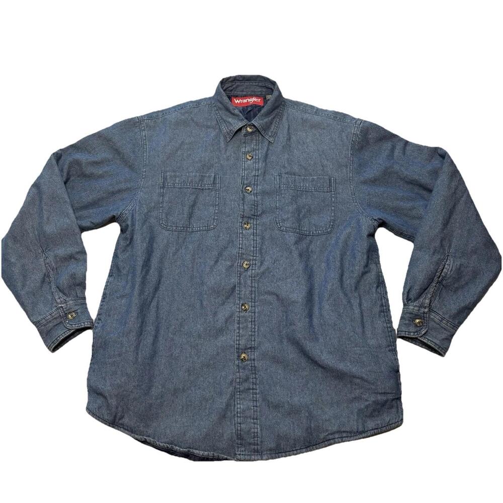 Vintage Wrangler Denim Jacket Men’s Sz Med Quilted Lining See Pictures